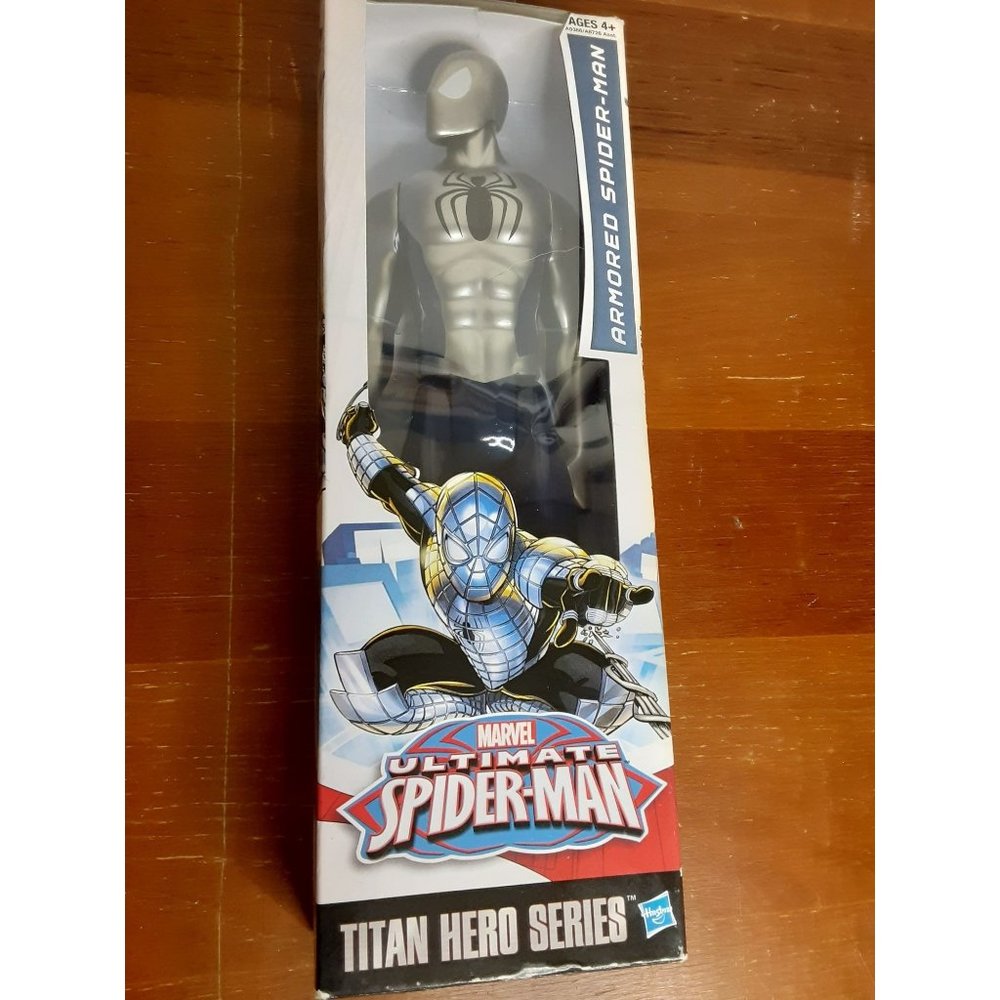 Marvel Ultimate Spiderman Titan Hero Series Armored Spider Man NIB
